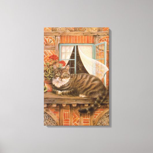TOILE PEINTURE CHAT POUSSY (Recto)
