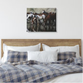 Toile Peinture Chevaux Boire (Insitu(Chambre))