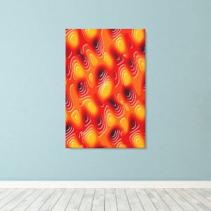Toile Peinture cinétique de turbulence quantique