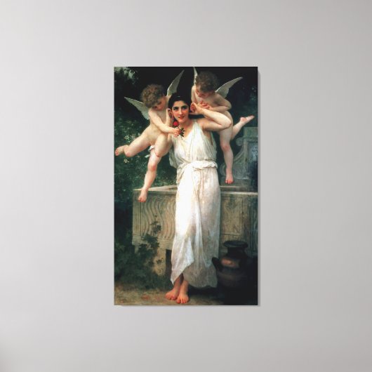 Toile Peinture classique de Bouguereau 1893 - Jeunesse (Recto)