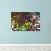 Toile Peinture colorée | Art Abstrait (Insitu (Plancher de Bois))