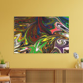 Toile Peinture colorée | Art Abstrait (Insitu(Salon))