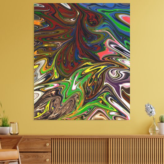 Toile Peinture colorée | Art Abstrait (Insitu(Salon))