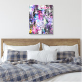 Toile Peinture colorée Grungy Abstraite (Insitu(Chambre))