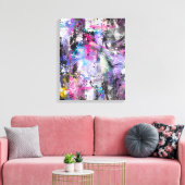 Toile Peinture colorée Grungy Abstraite (Insitu(Salon))