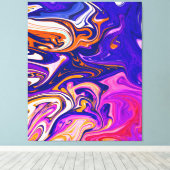 Toile Peinture colorée | Meilleur art, abstrait moderne (Insitu (Plancher de Bois))