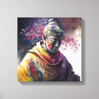 Toile peinture couleur de l'eau du bouddha coréen