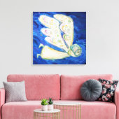 Toile Peinture d'ange et de bébé (grand Carré - envelopp (Insitu(Salon))