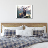 Toile Peinture d'animal sauvage de wapiti (Insitu(Chambre))