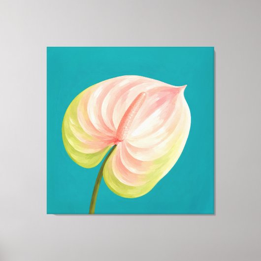Toile peinture d'anthurium (Recto)