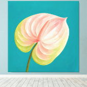 Toile peinture d'anthurium (Insitu (Plancher de Bois))