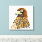Toile Peinture d'aquarelle d'Aigle d'or (Insitu (Plancher de Bois))