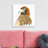 Toile Peinture d'aquarelle d'Aigle d'or (Insitu(Salon))