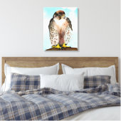 Toile Peinture d'aquarelle de Faucon de Lanner (Insitu(Chambre))