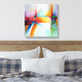 Toile Peinture d'art Abstrait élégant sépia acrylique (Insitu(Chambre))