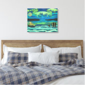 Toile Peinture d'art autochtone Imprimer Inuit Love Canv (Insitu(Chambre))