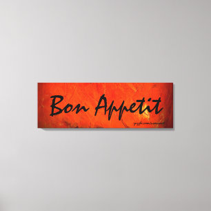 Toile Peinture d'art Bon Appetit