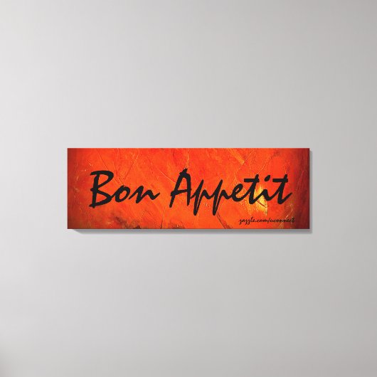 Toile Peinture d'art Bon Appetit (Recto)