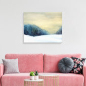 Toile Peinture d'art du crépuscule d'hiver (Insitu(Salon))