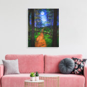 Toile Peinture de bois - Abandon Lune (Insitu(Salon))