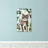 Toile Peinture de chat (Insitu (Plancher de Bois))