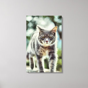 Toile Peinture de chat