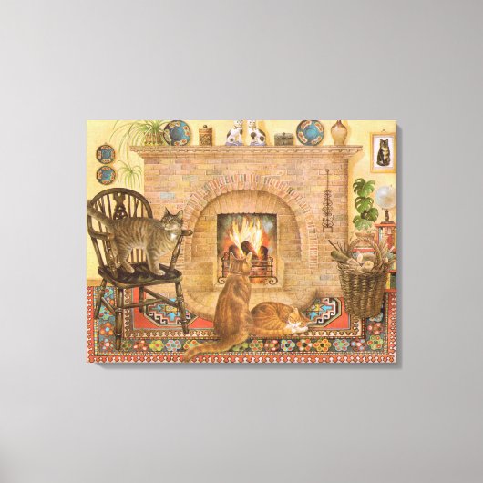 Toile Peinture de chats (Recto)