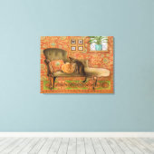 Toile Peinture de chats (Insitu (Plancher de Bois))