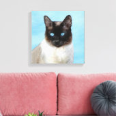 Toile Peinture de chats de Siamese - Cute Original Cat A (Insitu(Salon))