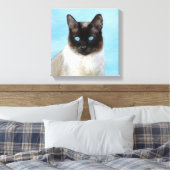 Toile Peinture de chats de Siamese - Cute Original Cat A (Insitu(Chambre))