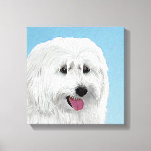 Toile Peinture de chien de berger polonais - Chien d'ori
