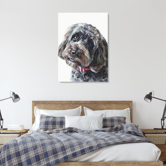 Toile peinture de cockapoo (Insitu(Chambre))