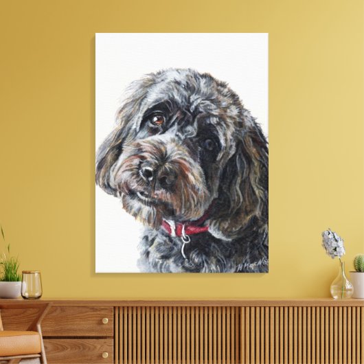 Toile peinture de cockapoo (Insitu(Salon))