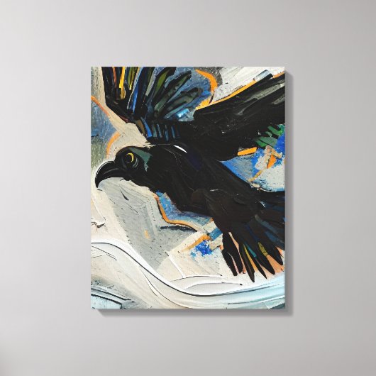Toile Peinture de corbeau (Recto)