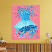 Toile Peinture de crabe solitaire mer océan animaux sous (Insitu(Salon))
