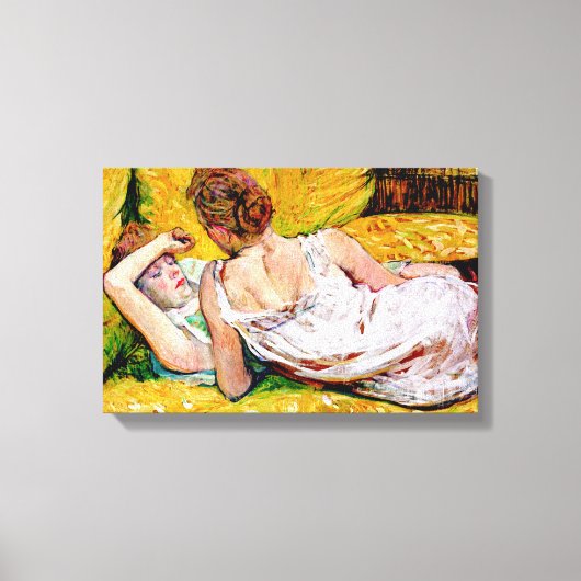 Toile Peinture de deux amis par Henri de Toulouse-Lautre (Recto)