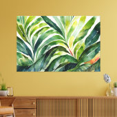 Toile peinture de feuilles botaniques (Insitu(Salon))