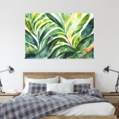 Toile peinture de feuilles botaniques (Insitu(Chambre))