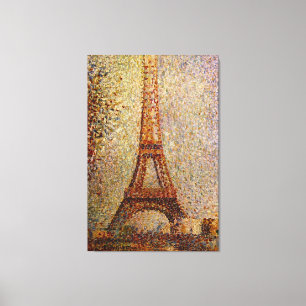 Toile Peinture de Georges Seurat : La Tour Eiffel (1889)