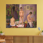 Toile Peinture de Georges Seurat : Les modèles (1889) (Insitu(Salon))