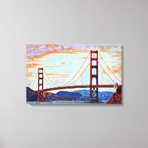 Toile Peinture de Golden Gate Bridge