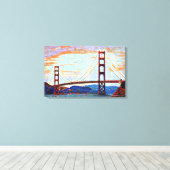 Toile Peinture de Golden Gate Bridge (Insitu (Plancher de Bois))