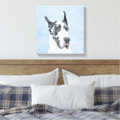 Toile Peinture de Great Dane (Arlequin) - Art original d (Insitu(Chambre))