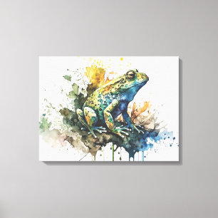 Toile Peinture de grenouille semi-Abstraite très Cool