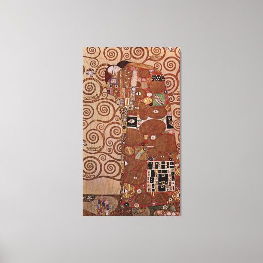 Toile Peinture de Gustav Klimt : L'Embrace (vers 1909) (Recto)