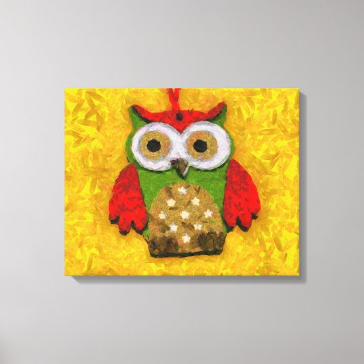 Toile Peinture de hibou (Recto)