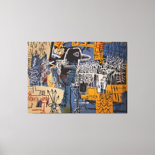 Toile peinture de Jean Michel Basquiat (Recto)