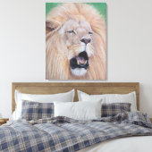 Toile peinture de la faune du lion rugissant l'art du ch (Insitu(Chambre))