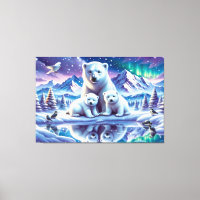 Peinture de la scène neigeuse de la famille des ou