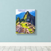 Toile Peinture de Machu Picchu Pérou (Insitu (Plancher de Bois))